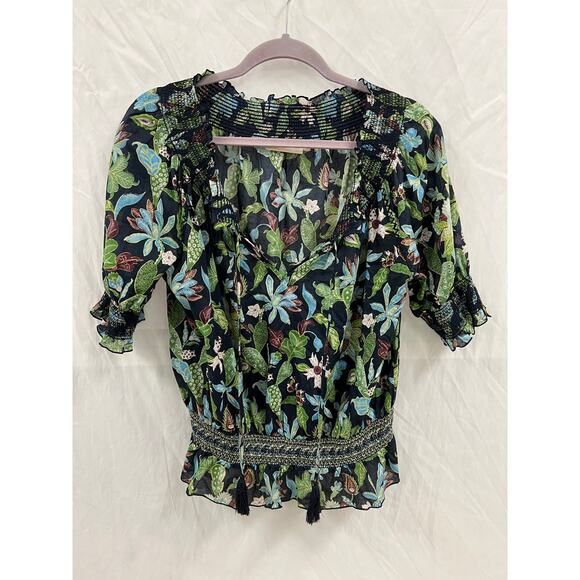 Tory Burch Floral Tunic size 4 - Picture 2 of 5